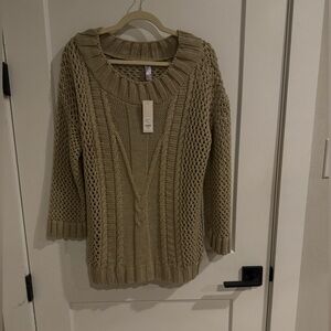Taupe Knit Sweater - Francesca’s Boutique - NWT